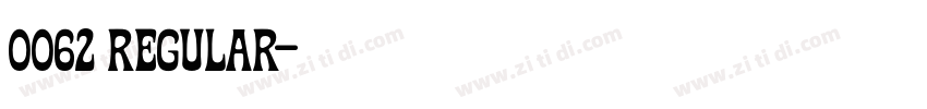 0062 Regular字体转换 0062 Regular字体转换